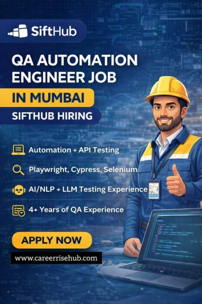 QA Automation Engineer Job In Mumbai
