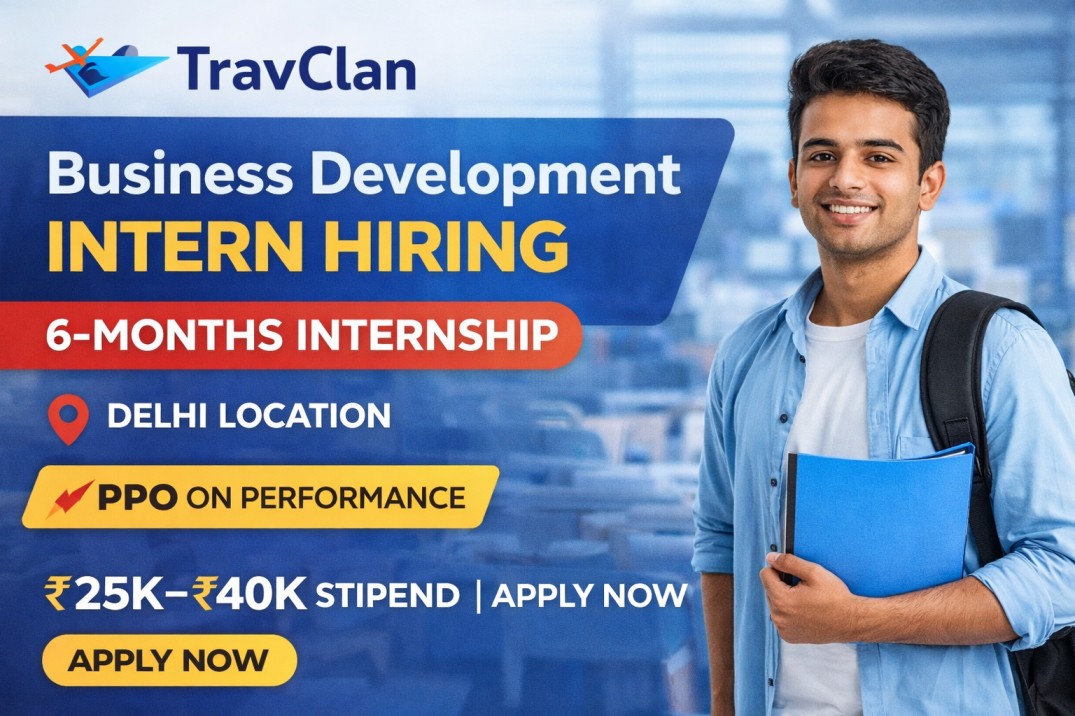 TravClan Business Development Intern Hiring 2025 | Easy Apply Now