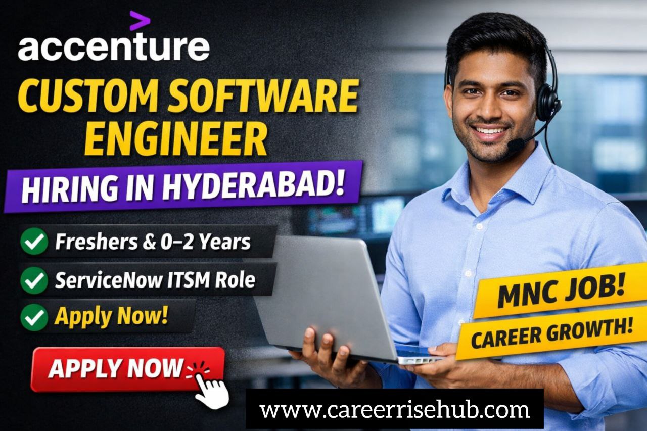 Accenture Software Engineer Hiring 2026 - Easy Apply
