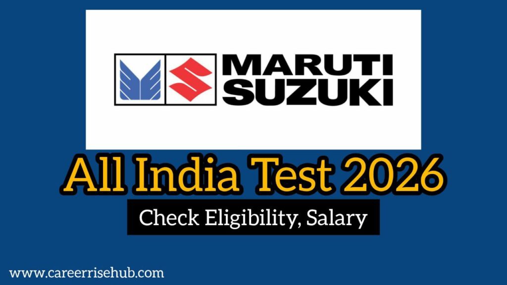 Maruti Suzuki All India Test 2026 Maruti Suzuki All India Test 2026