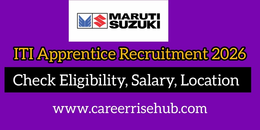 Maruti Suzuki ITI Apprentice Hiring Maruti Suzuki ITI Apprentice Recruitment