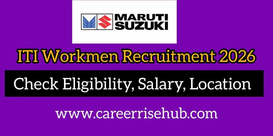 Maruti Suzuki ITI Workmen Hiring Maruti Suzuki ITI Workmen Hiring 2026