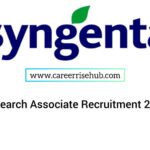 Syngenta Research Associate Recruitment 2026