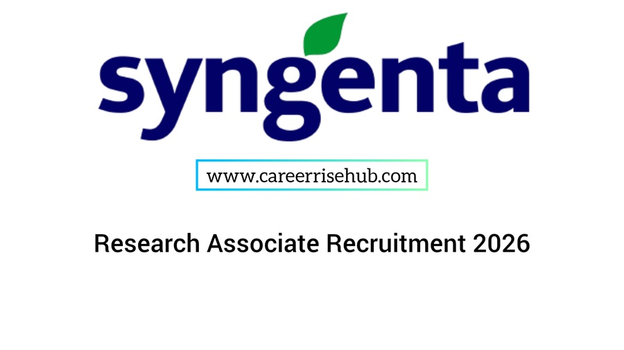 Syngenta Research Associate Recruitment 2026