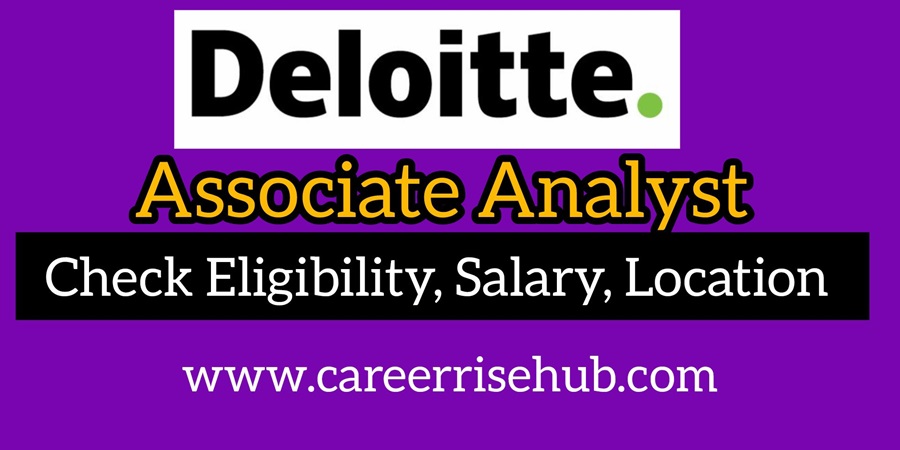 Deloitte Associate Analyst Job 2026