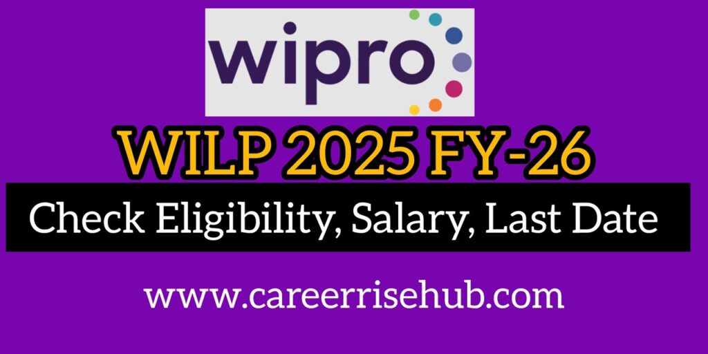Wipro WILP 2025 FY26