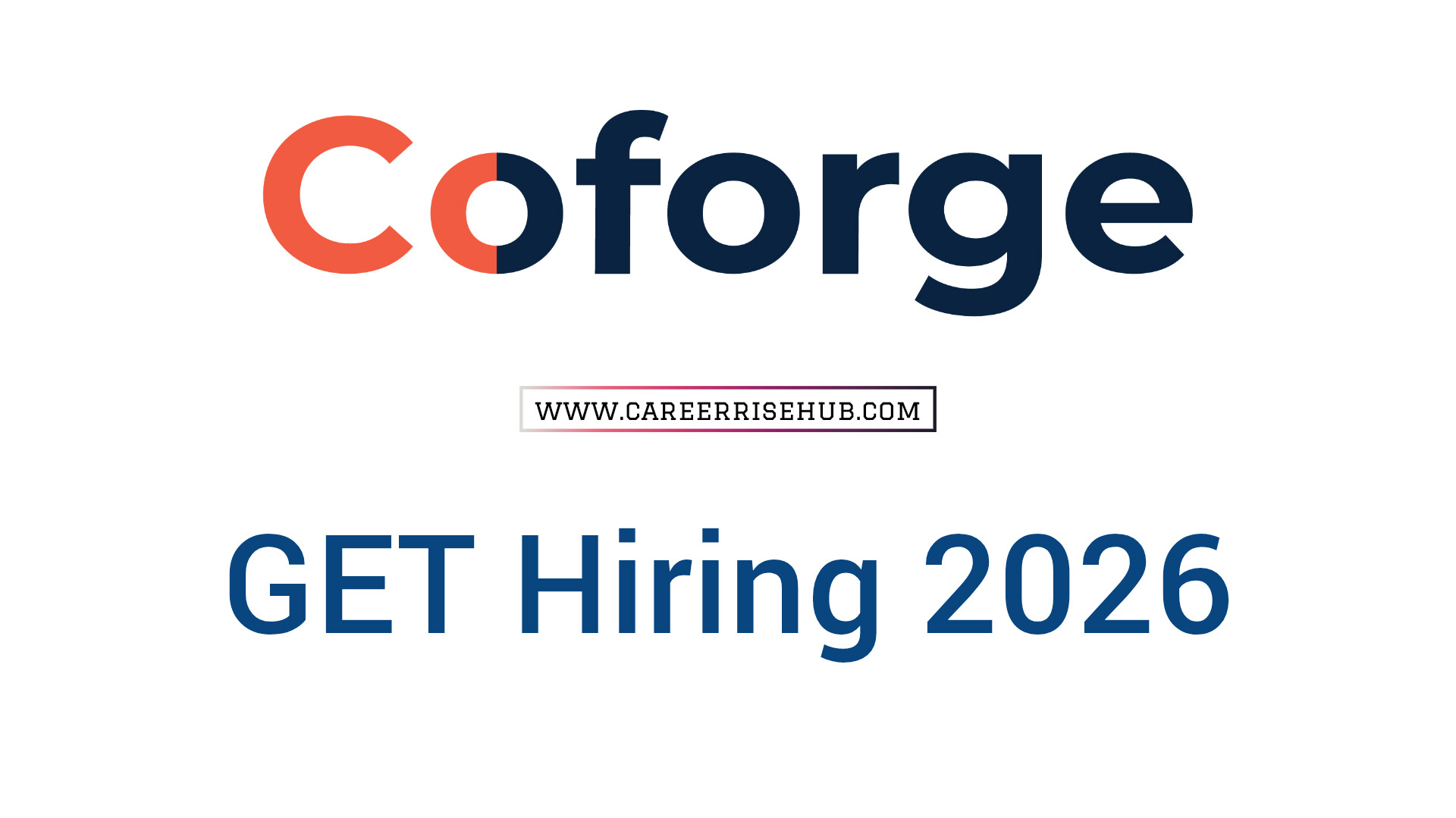 Coforge Graduate Engineer Trainee Hiring 2026 | Free Apply
