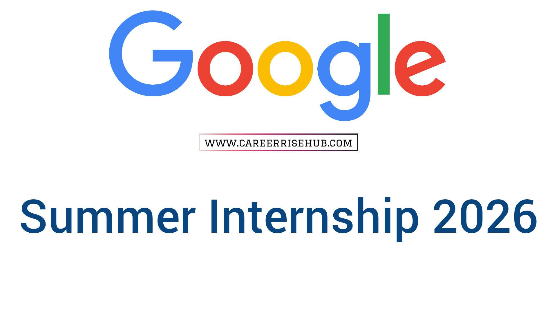 Google Software Engineering Intern Hiring 2026 | Easy Apply