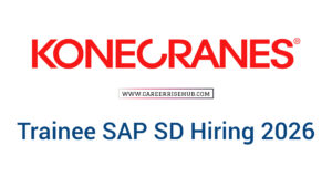 Konecranes Trainee SAP SD Hiring 2026