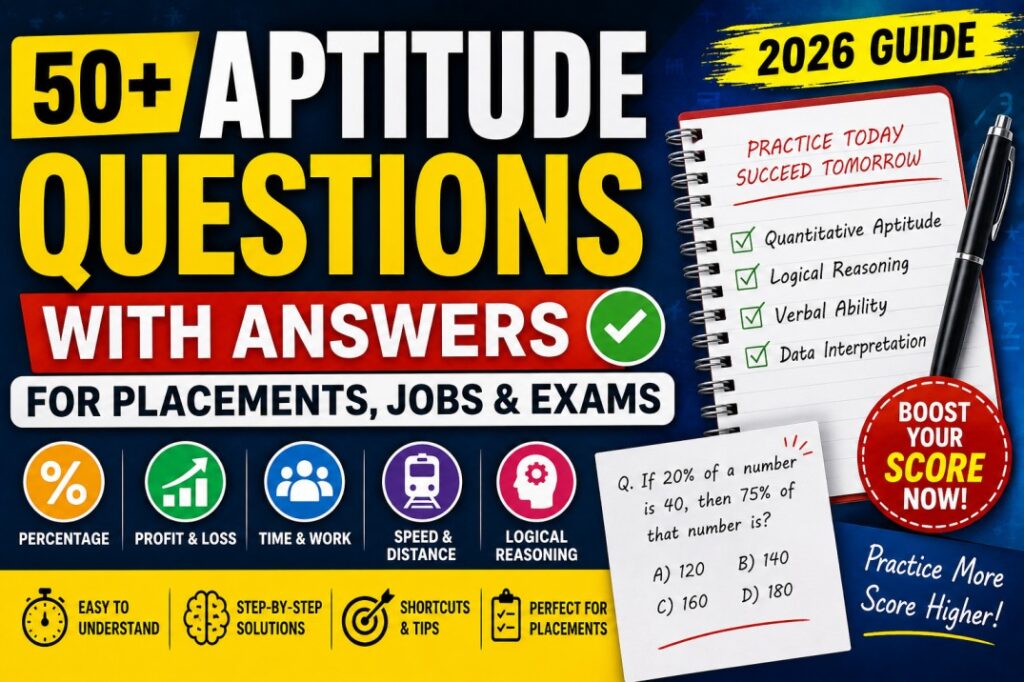 Aptitude Questions With Answers