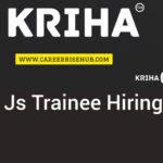 Kriha React js Trainee Hiring 2026