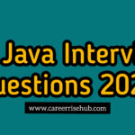 Java Interview Questions for Freshers