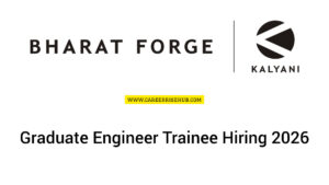 Bharat Forge Graduate Engineer Trainee Hiring 2026